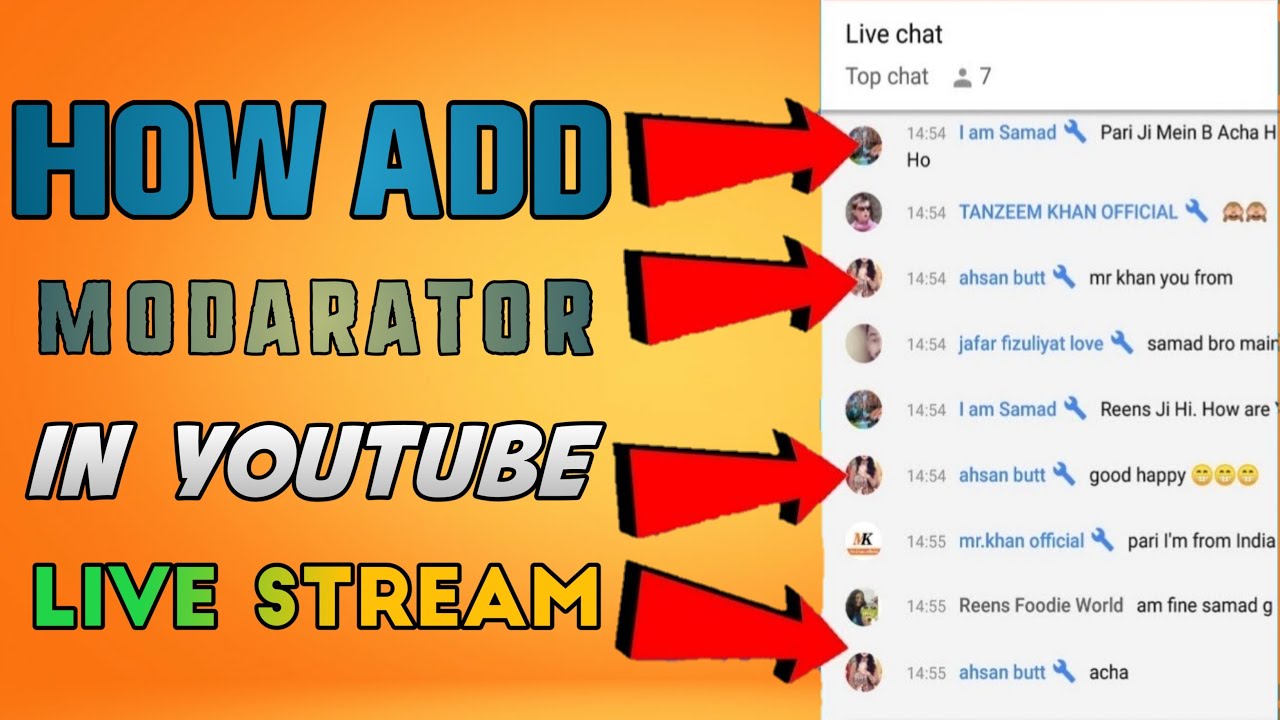 Moderator In Youtube How To Make Moderator On Youtube Moderator For Live Stream Hindi Youtube