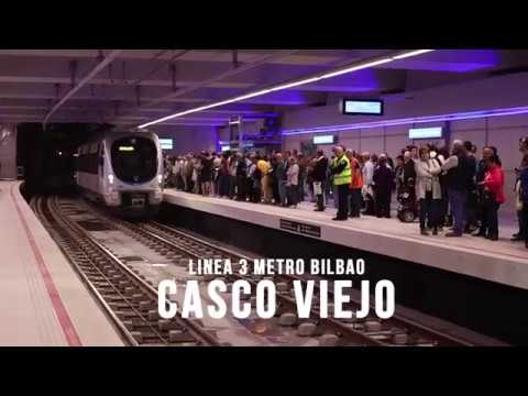 Linea 3 Metro Bilbao Inauguración - YouTube