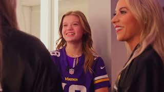 Make-A-Wish recipient performs with Minnesota Vikings Cheerleaders