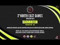 3rd North East Games Nagaland 2024 | BADMINTON | DAY 4