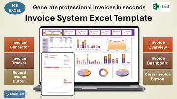 Excel Invoice Tracker Generator with Dashboard | Automated VBA Macros | Record & Clear Buttons