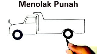 Cara Menggambar Mobil Truk Fuso - Truk Buaya Cara Menggambar Mobil Truk Fuso - Truk Buaya