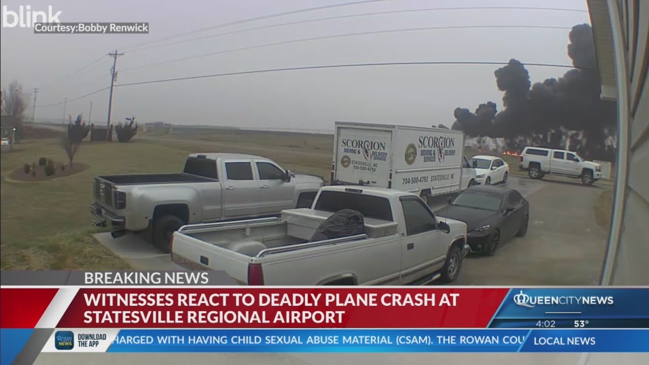Witnesses react to deadly plane crash at Statesville Regional Airport