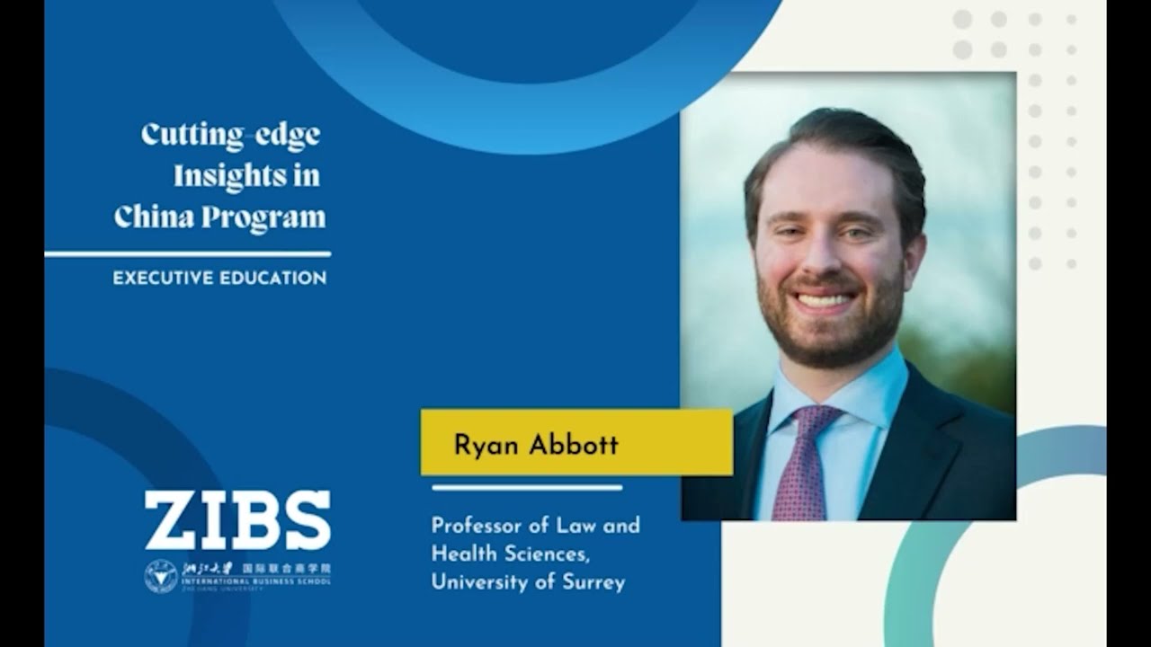 Let's meet our lecturer Prof. Ryan Abbott - ZIBS CEIC Program