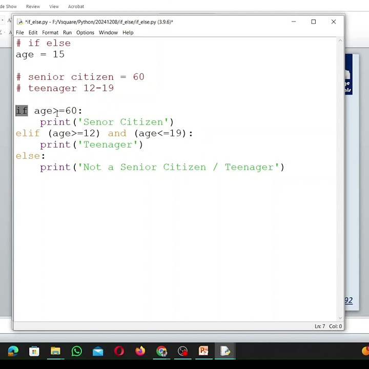 Python shorts if else nested if else data coding 