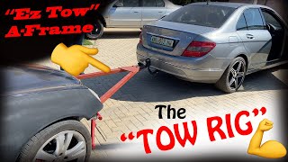 Towing A-Frame For The Mercedes Project Car | Solo "RiceCar" Tow Rig🤙