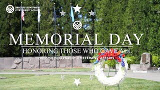 Oregon 2021 Statewide Memorial Day Ceremony
