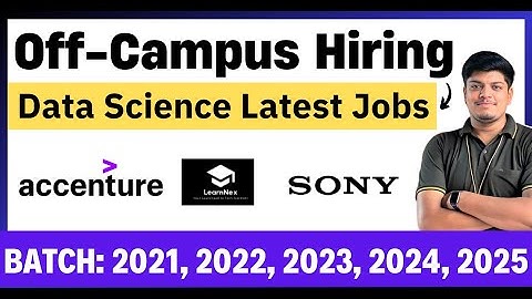 🔥Off-Campus Hiring | Data Science Jobs | 2021, 2022, 2023, 2024, 2025 BATCH | Apply Now