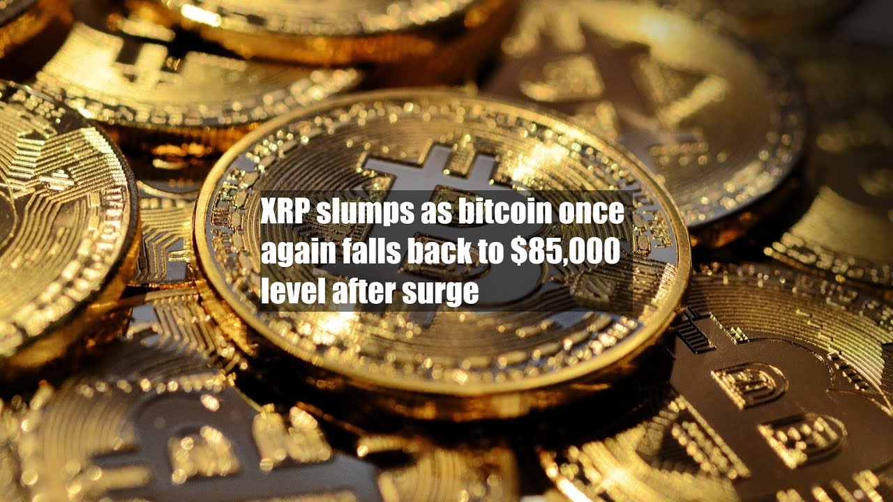 XRP падает, биткоин снова опускается до уровня 85 000 долларов после резкого роста.