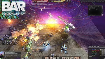 BAR Beyond all Reason with 5 BARbarian AI Vs 1 Very Hard Scavengers | I left 1 Unit Remaining...