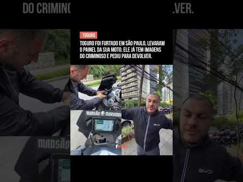 Toguro teve o painel da sua moto furtado 😮🚨