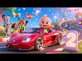 Zoom Zoom Race Car | Fun Baby Rhyme for Toddlers | Learn 123 &amp; Colors