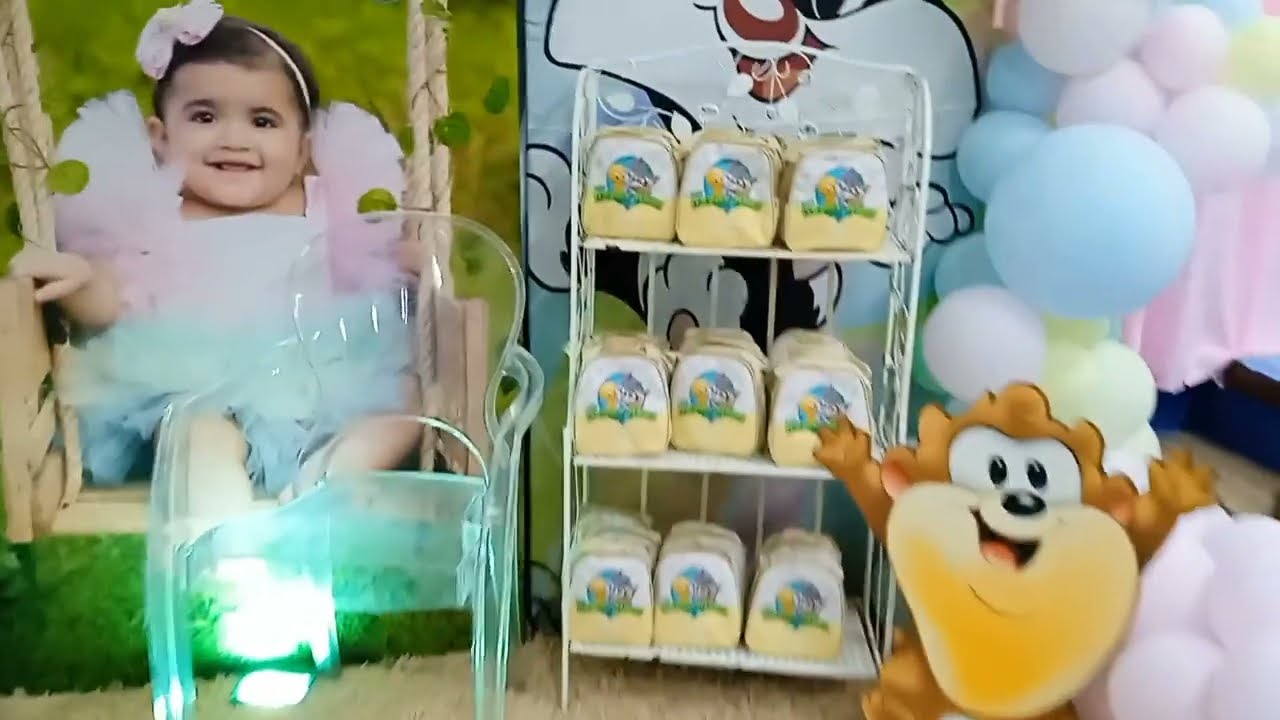 MONTAGEM DE DECORAÇÃO BABY LOONEY TUNES