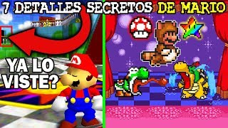 7 Detalles Secretos en Videojuegos de MARIO que Nunca Notaste