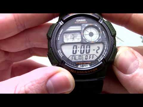 Часы Casio Illuminator AE-1000W-3A - Инструкция, как настроить | Watch-Forum.RU