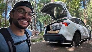 Car Camping in the 2026 Tesla Model Y