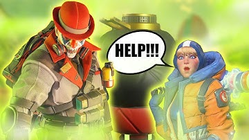 WATTSON GETS TRAPPED BY CAUSTIC! | Apex Legends Season 14 Throwback!