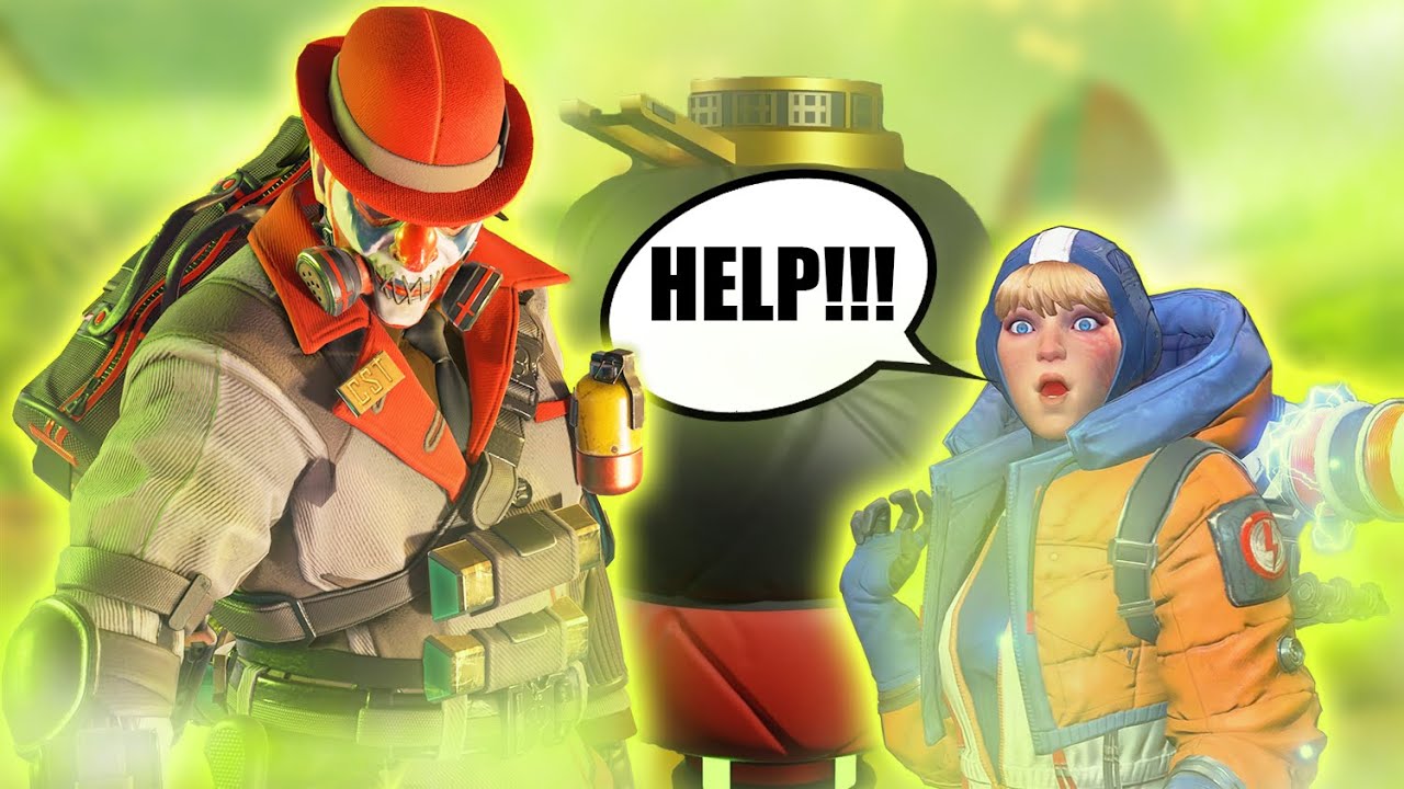 WATTSON GETS TRAPPED BY CAUSTIC! | Apex Legends Season 14 Throwback!