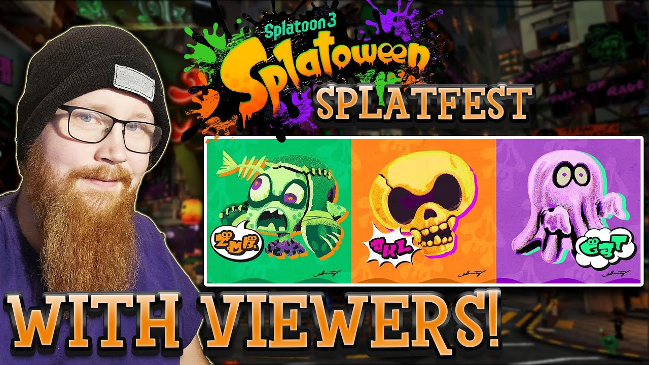🔴⎹⎸SPLATOWEEN IS HERE! TEAM ZOMBIE vs. SKELETON vs. GHOST Which team ...