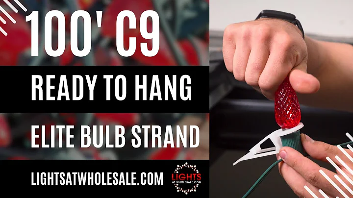 Ready-to-Hang C9 Commercial Elite LED Christmas Lights = Faster Installs for Pros and Homeowners