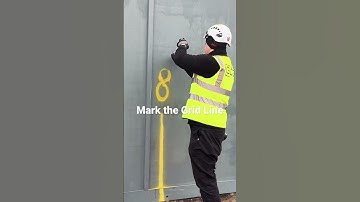 Marking Grid Lines 😁       #shorts #construction #civilengineering