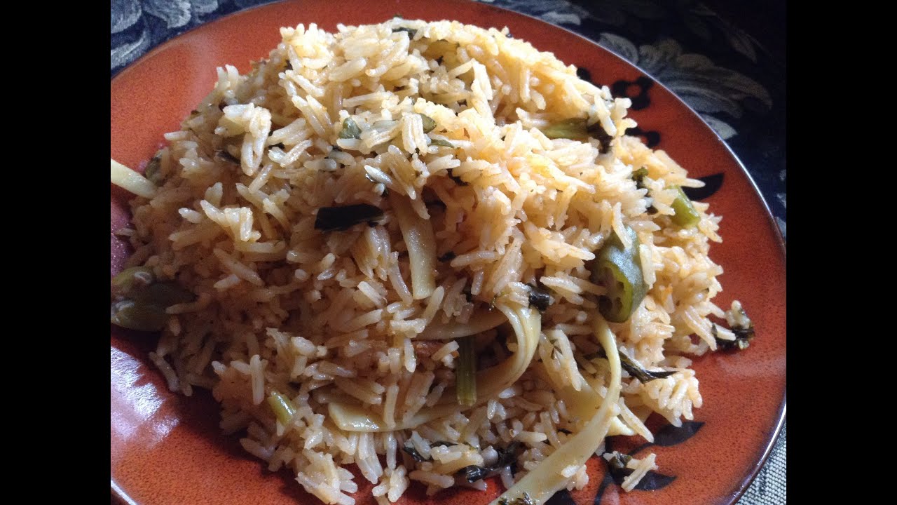 Rice With Okra Youtube