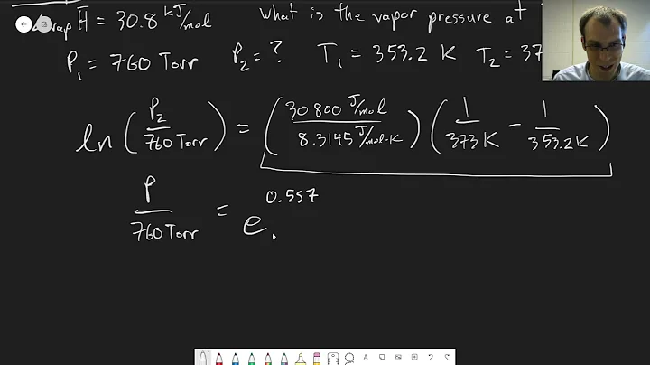 Chapter 23: Clausius-Clapeyron Equation Example | CHM 307 | 080