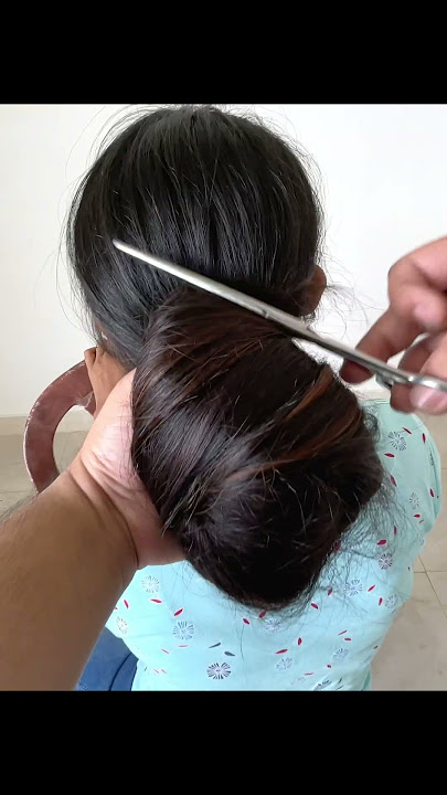 Grab.  Pull , Chop….Bun or No Bun  #hairmakeover #beautifullonghair #longhair #longhaircut #hairbun