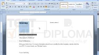 Open the template1.dotx template and replace the text TEST4U with the text cert4u and save it as...