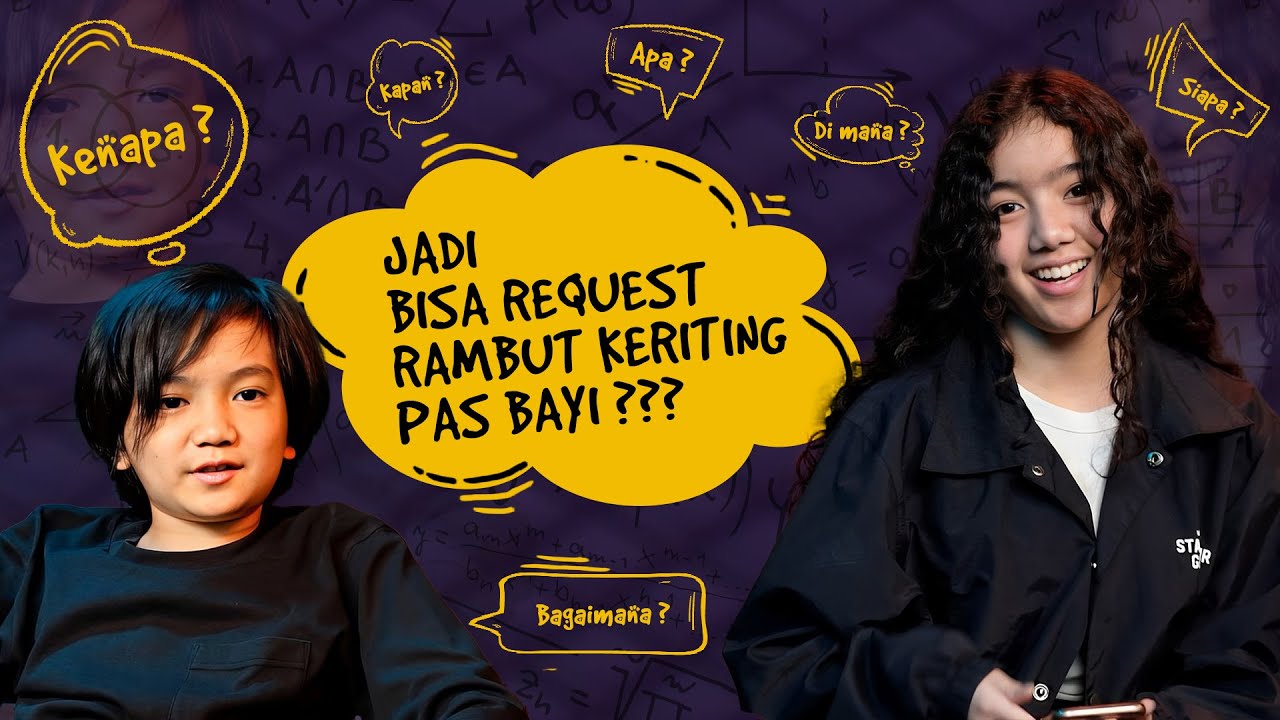 KAKAK TICIA KENAPA RAMBUTNYA KERITING ❓ Tapi Rambut Saga Enggak ❗️ Saga Kepo