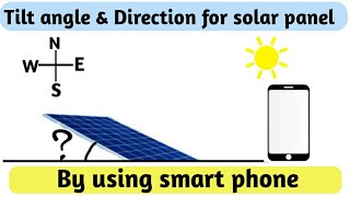 SOLAR PANELS ANGLE AND DIRECTION MOBILE SA । screenshot 2