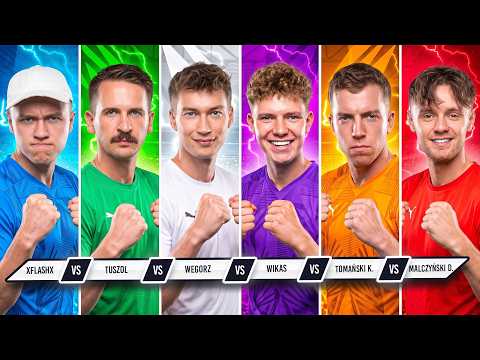 TUSZOL vs KAROL TOMAŃSKI vs xFlaShx vs WĘGORZ vs WIKAS vs MALCZYŃSKI - LIGA YOUTUBERÓW | odc. 5 🔥