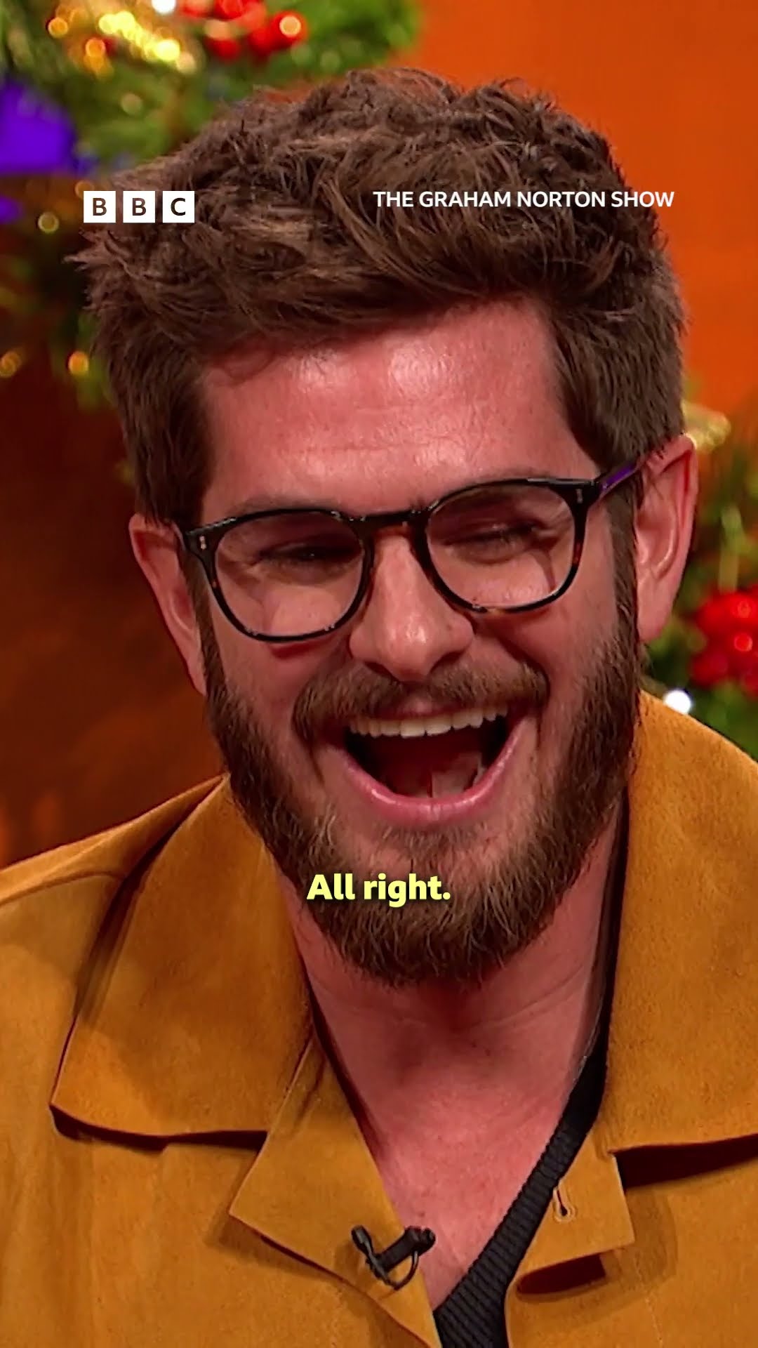 Andrew Garfield upstaged by a fairground horse? ?