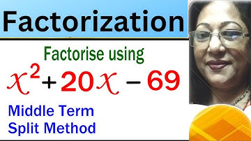 Factorisation by using Middle Term Splitting | Class 8 by Subhasri ma