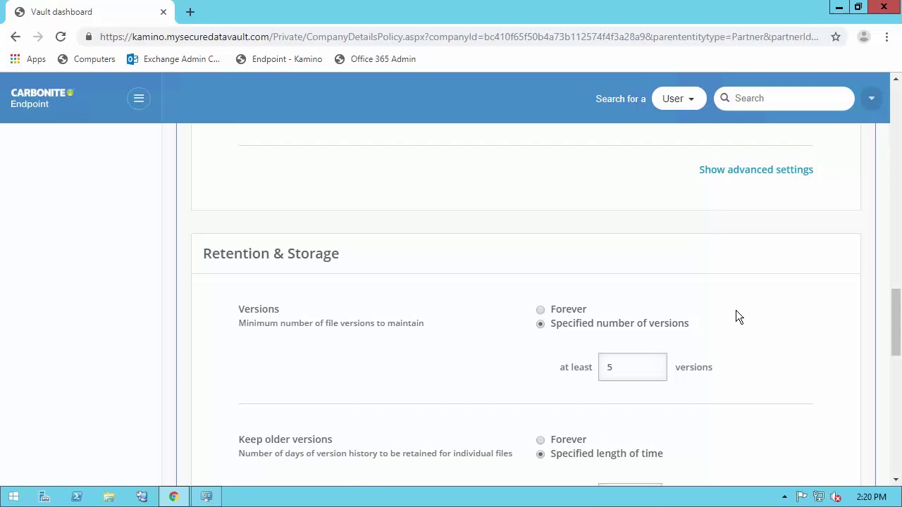 carbonite endpoint 360 pricing