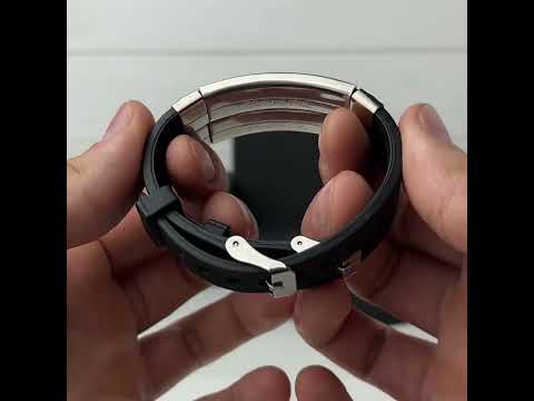 Парні браслети з індивідуальним гравіюванням "Гравюр"  силіконовий з вставккою з нержавіючої сталі, видео 1