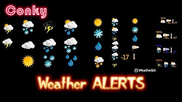 CONKY WEATHER ALERTS by Weatherbit