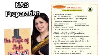 NAS Assignment #13 Class 10  Mathematics LO Based Worksheet for NAS Test Preparation.