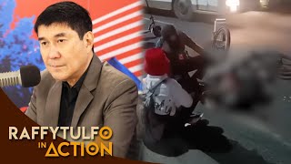 BIKER, BUMULAGTA SA KALSADA NANG MADALI NG BUS!