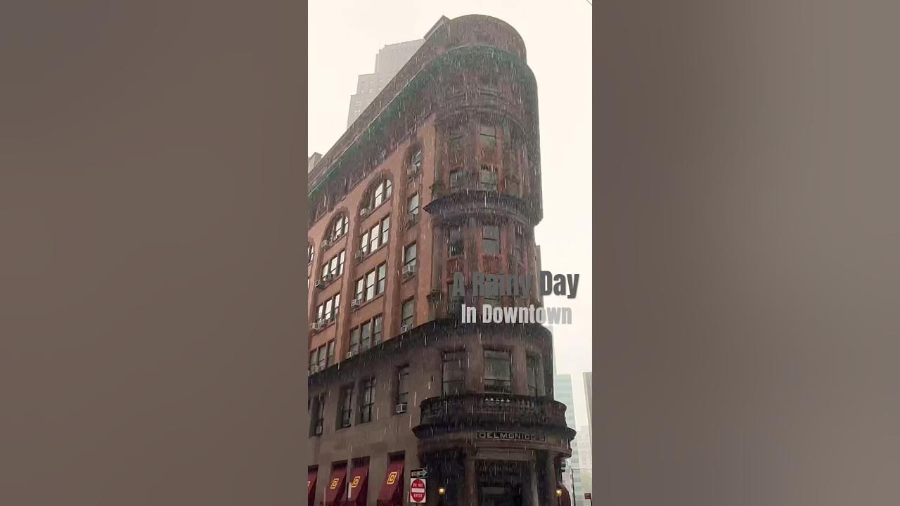 Rain ASMR 🫠 Heavy rains in NYC!💫 ️🌊 viral nyc newyorkcity asmr 