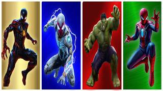 SPIDER-MAN vs ELECTRO SPIDER vs HULK vs CYBER SPIDER || EPIC SUIT BATTLE! 🔥