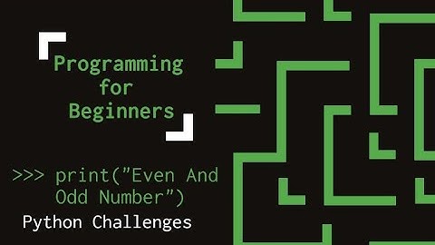 Even and Odd number | Python Programming | Programming for beginners in Urdu | Hindi