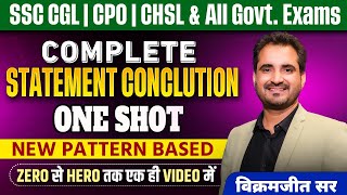 Complete Statement Conclusion एक ही Video में || By Vikramjeet Sir #ssc #ssccgl #sscgd #ssc2025
