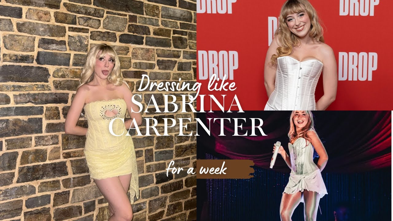 i dressed like sabrina carpenter for a week (including to a premiere lol)- ashlee tayla