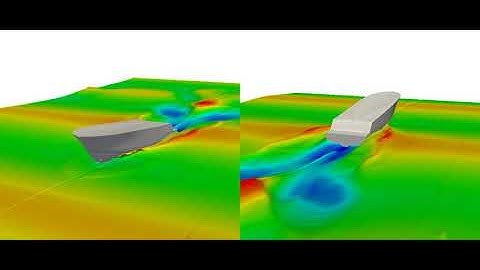 Planning hull  seakeeping  CFD simulation