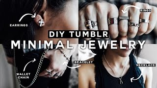 DIY Minimal Jewelry (Tumblr Inspired) UNISEX for 2017! - Affordable & EASY!