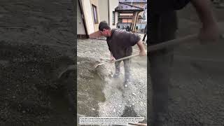 Simple Gravel Leveling Technique Using Wooden Screed | DIY Driveway Base Preparation.