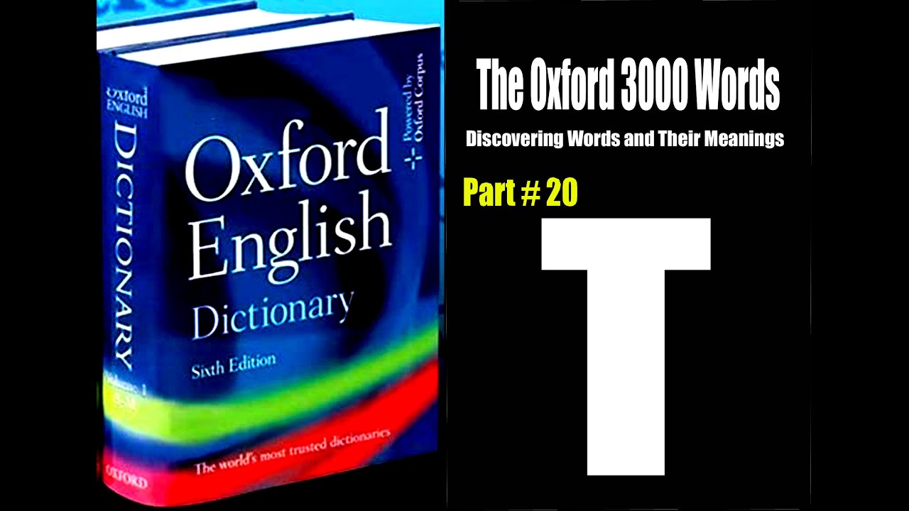 The Oxford 3000 Words |Part# 20|word "T"| English Words List | Learn English Words|