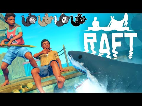 【4人実況】世界中が「圧倒的に面白い」と評価した漂流サバイバルゲーム『 RAFT 』