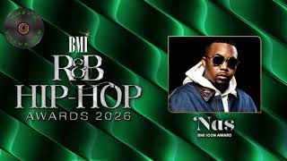 Nas to Receive the BMI Icon Award at the 2026 BMI R&B/Hip Hop Awards